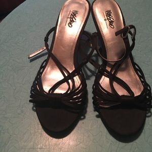 Mossavo black sandals size 7-1/2